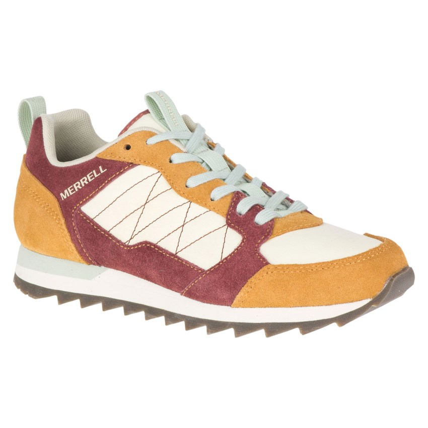 Basket Merrell Alpine Jaune/Bordeaux Femme | D.T.TQHD